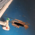 Hole in one of the rooms at Ngu hospital copy
