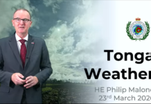 UK High Commissioner surprises viewers on Tonga’s weather report for World Meteorological Day
