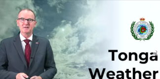 UK High Commissioner surprises viewers on Tonga’s weather report for World Meteorological Day