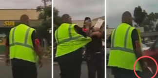 Social media users claim security guard is Tongan after viral confrontation in Australia