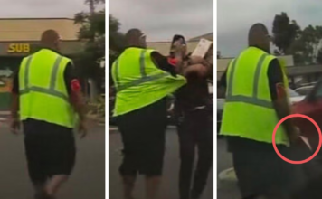 Social media users claim security guard is Tongan after viral confrontation in Australia