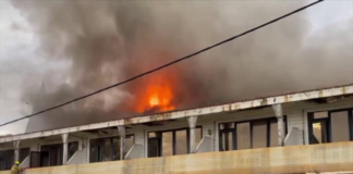 Man arrested over Loumaile Lodge blaze after ‘canister’ found at scene