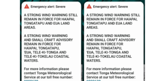 New mobile alert system rolled out by Tonga Met