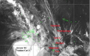 Category 3 Cyclone Vaianu triggers warnings across Tonga
