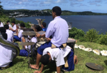 Brass band’s improvised seat highlights Vava‘u māfana spirit