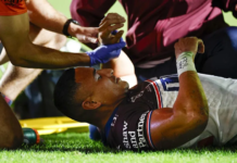 Taukei’aho suffers suspected broken leg in Sea Eagles win over Broncos
