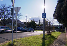 Person dies after being struck by train at Baldwin Ave station