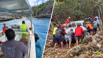 Bringing a van ashore in Fotuhaʻa is no ordinary delivery — it takes a village